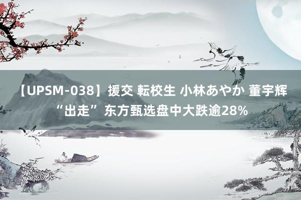 【UPSM-038】援交 転校生 小林あやか 董宇辉“出走” 东方甄选盘中大跌逾28%