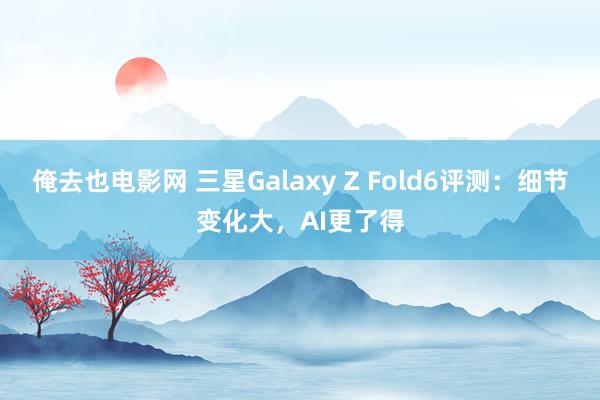 俺去也电影网 三星Galaxy Z Fold6评测：细节变化大，AI更了得