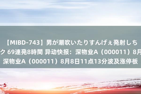 【MIBD-743】男が潮吹いたりすんげぇ発射しちゃう！ 女神の痴女テク 69連発8時間 异动快报：深物业A（000011）8月8日11点13分波及涨停板