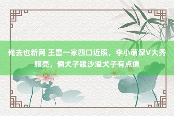 俺去也新网 王雷一家四口近照，李小萌深V大秀躯壳，俩犬子跟沙溢犬子有点像