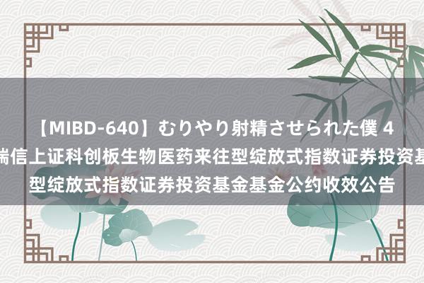 【MIBD-640】むりやり射精させられた僕 4時間 科创医药: 工银瑞信上证科创板生物医药来往型绽放式指数证券投资基金基金公约收效公告